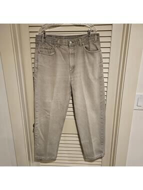 Levis Vintage 550 Men's  38X30 Grayish Beige Relaxed Fit Jeans